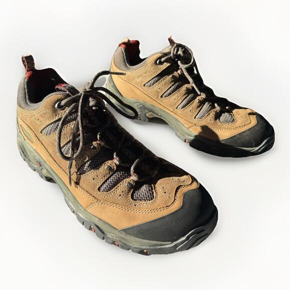 Columbia Sawtooth Hiking Boots Men’s 11.5 Brown Suede Mesh Trail Trekking Grip - Picture 3 of 11